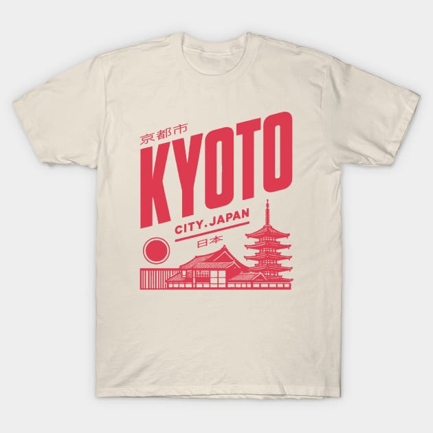 Kyoto City Japan T-Shirt by Nostalgia Avenue